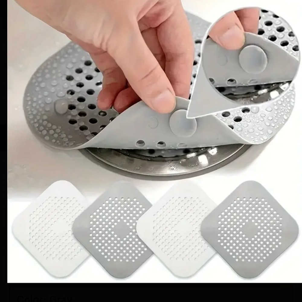 Brand New AntiClog Drain Hair Catcher Filter Plug Silicone Shower Sink Protector
